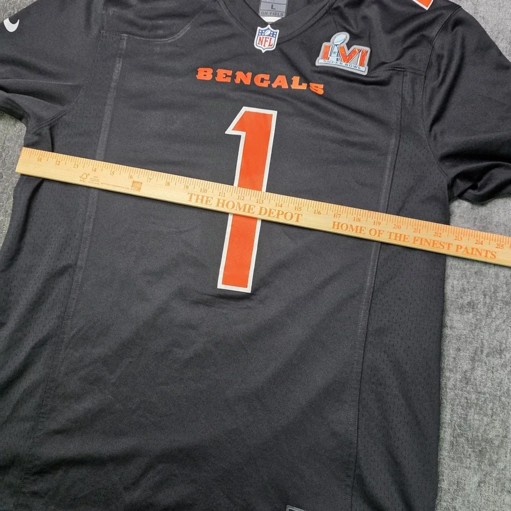 Nike Cincinnati Bengals Ja'Marr Chase Super Bowl LVI Jersey Mens Large Black 1 L